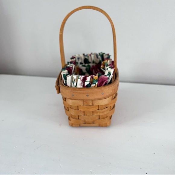 Longaberger 1995 vintage Horizon of Hope basket and accessories - Picture 7 of 12